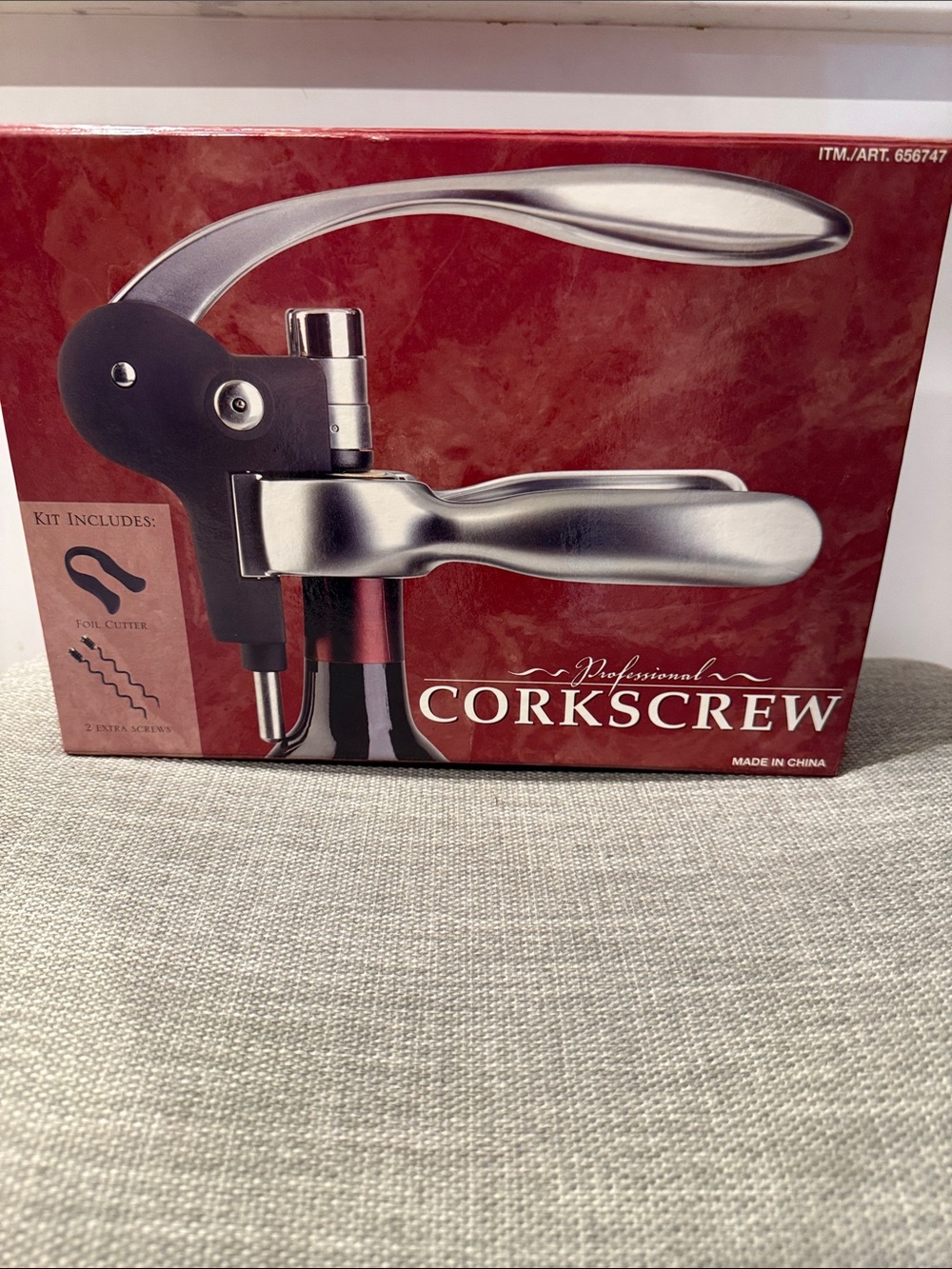 Professional Corkscrew - Silver and Black